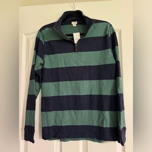 CREWCUTS  STRIPED SUEDED JERSEY